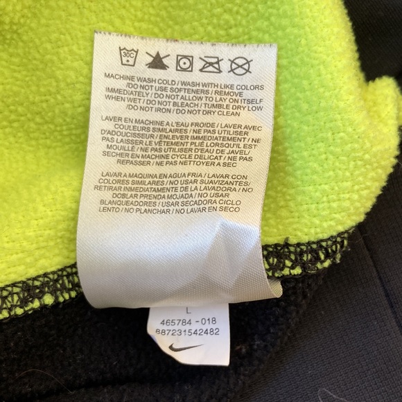 Nike Therma-Fit black and neon hoodie - Picture 5 of 5